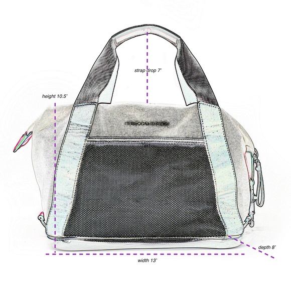 REBECCA MINKOFF Small Subway Tote Bag in Cream/Electric Pink - Picture 2 of 10